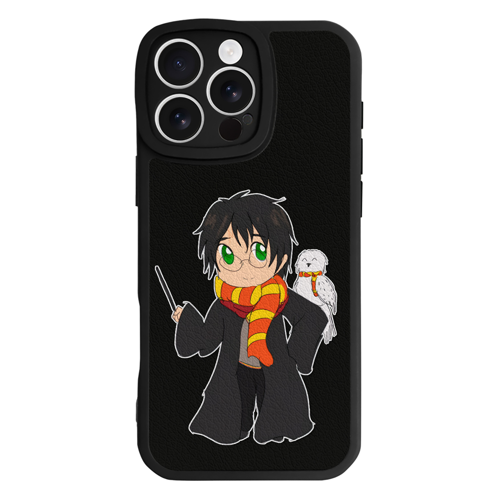 （画像用） Harry Potter ハリー・ポッターシリーズ 【iPhone 16シリーズ対応】シリコンスマホケース（レザー調） 材質：シリコン